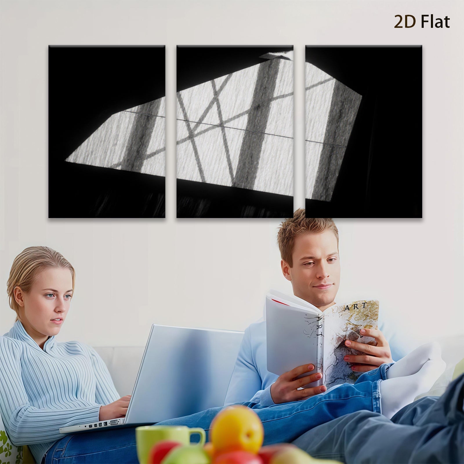 2D flat 1pc abstract line wall art modern minimalist canvas print for living room bedroom office decor farmhouse style gallery wrapped timeless design statement piece trending now