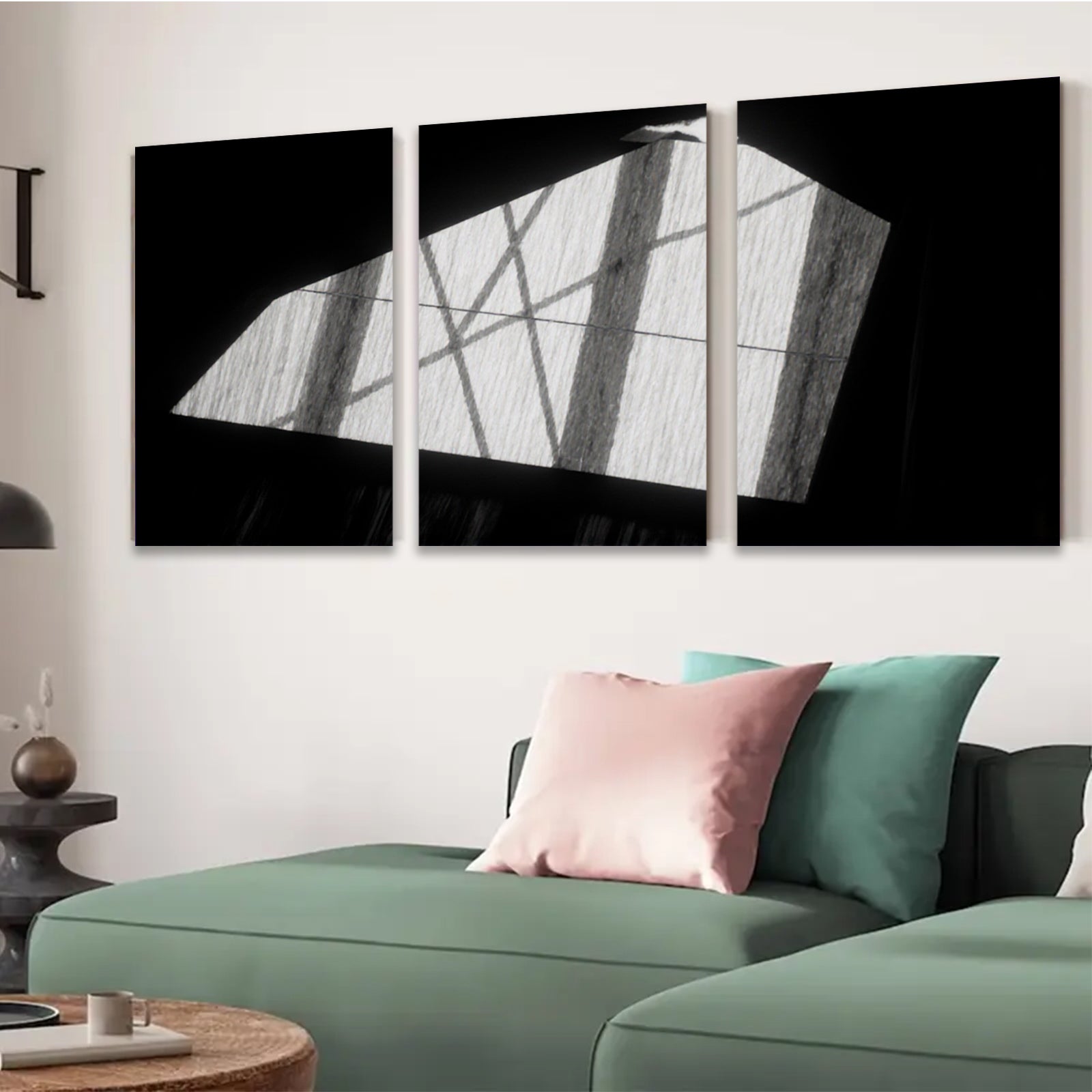 2D flat 1pc abstract line wall art modern minimalist canvas print for living room bedroom office decor farmhouse style gallery wrapped timeless design statement piece trending now
