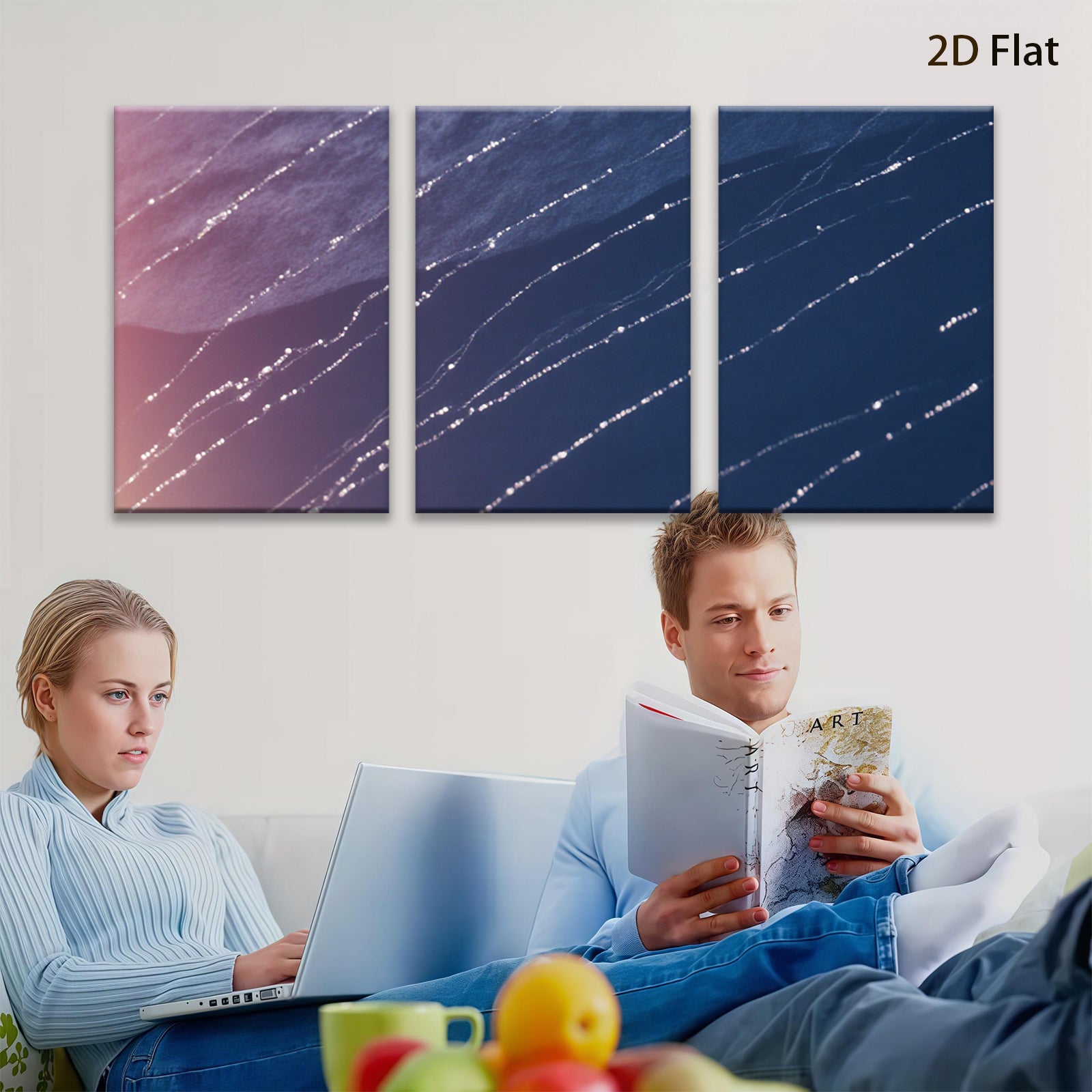 2D flat 1pc abstract lines wall art modern minimalist canvas prints for living room bedroom office decor farmhouse style gallery wrapped ready to hang