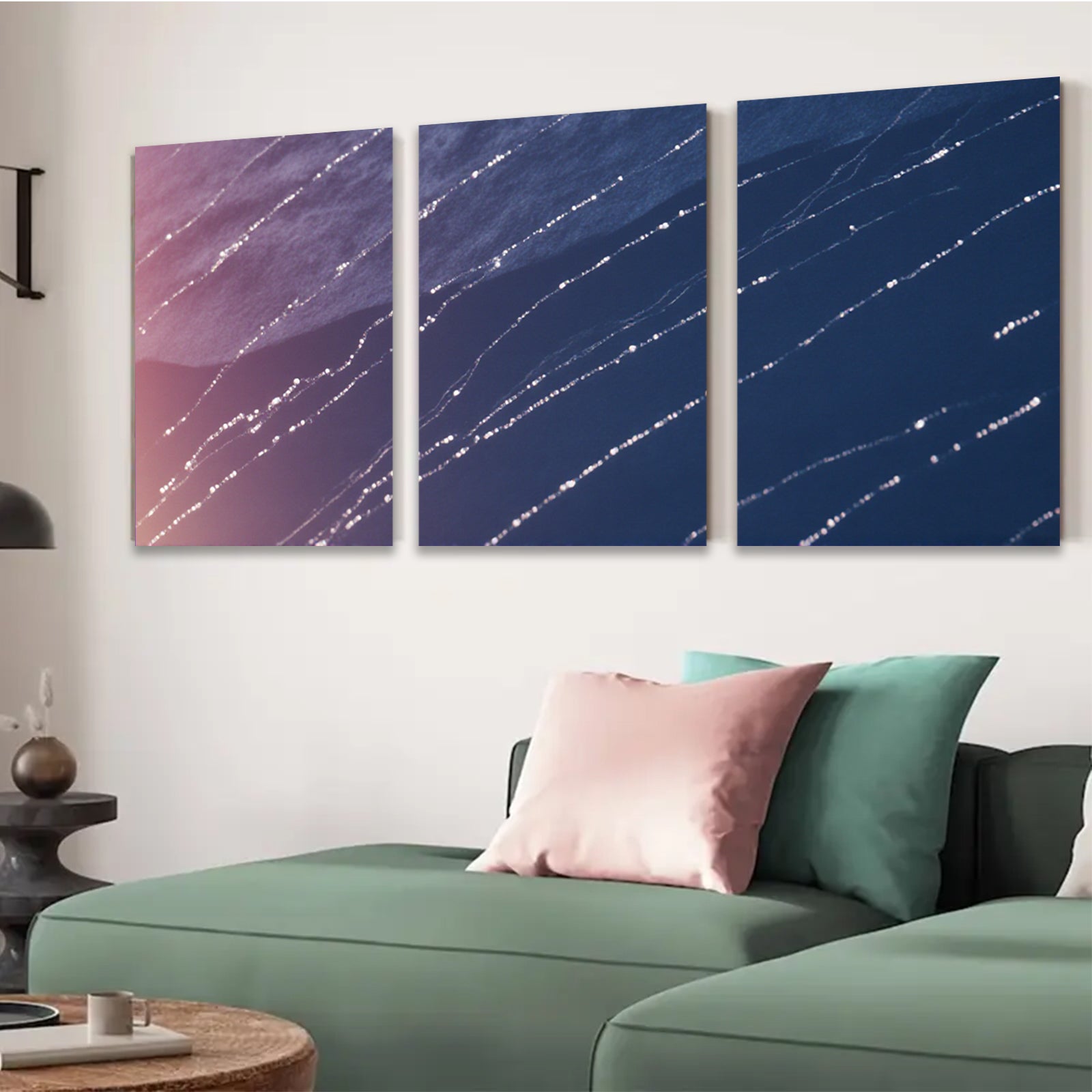 2D flat 1pc abstract lines wall art modern minimalist canvas prints for living room bedroom office decor farmhouse style gallery wrapped ready to hang