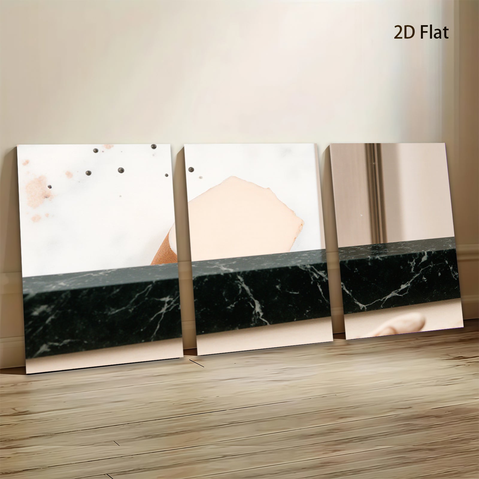 2D flat 1pc abstract minimalist canvas wall art modern farmhouse decor living room bedroom dining room gallery wrapped timeless statement piece