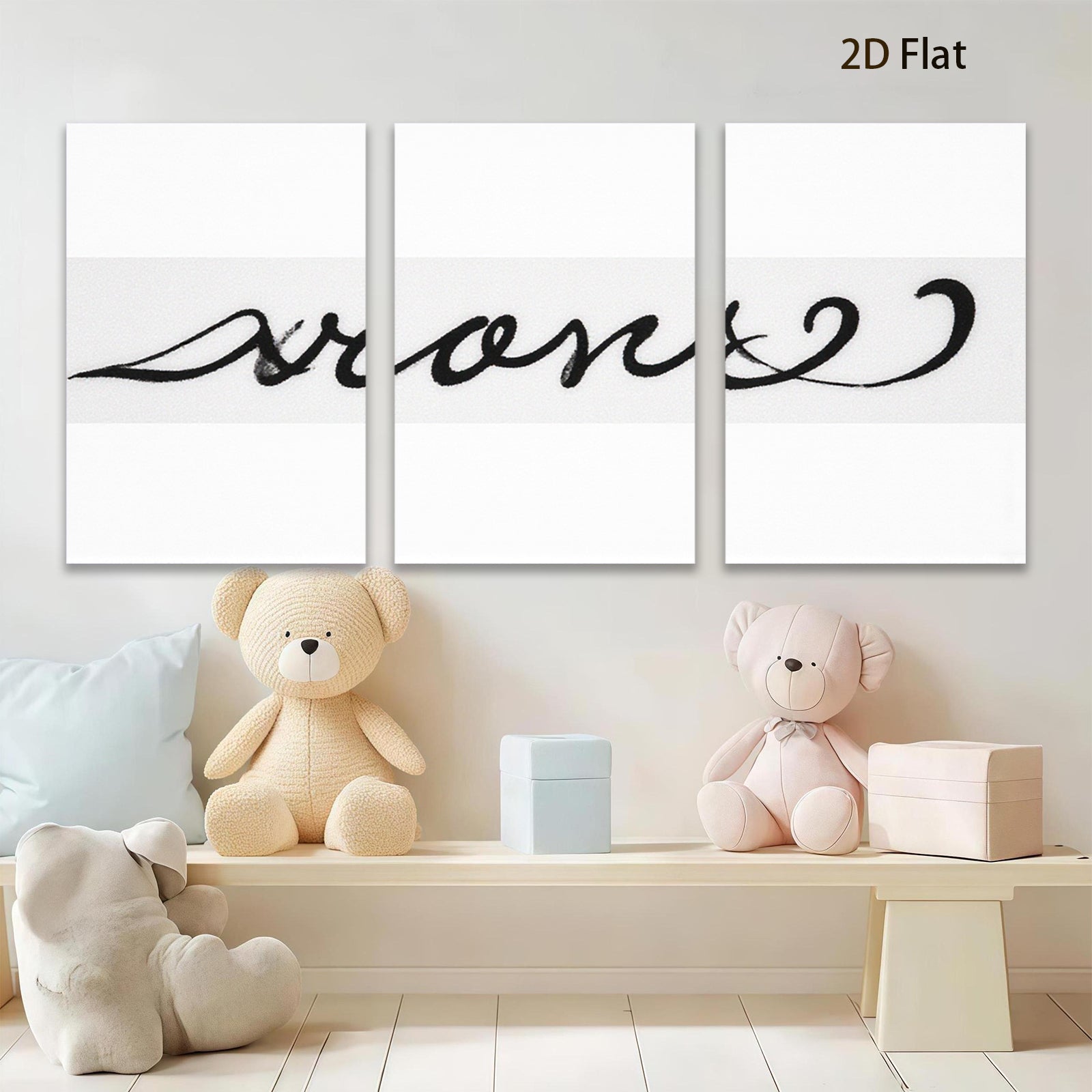 2D flat 1pc abstract minimalist line art wall decor modern farmhouse living room bedroom office gallery wrapped canvas prints stylish home accents cozy vibes