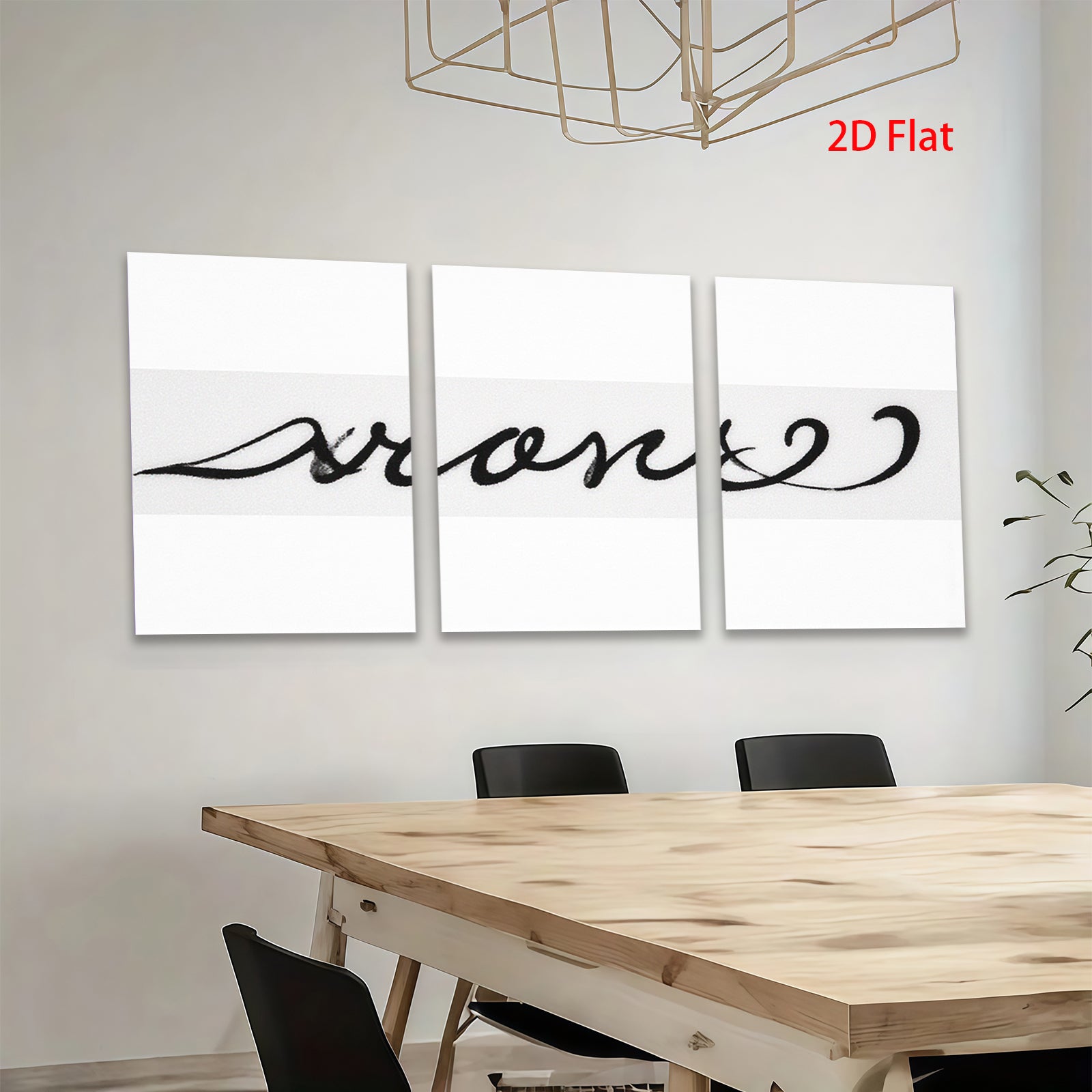 2D flat 1pc abstract minimalist line art wall decor modern farmhouse living room bedroom office gallery wrapped canvas prints stylish home accents cozy vibes