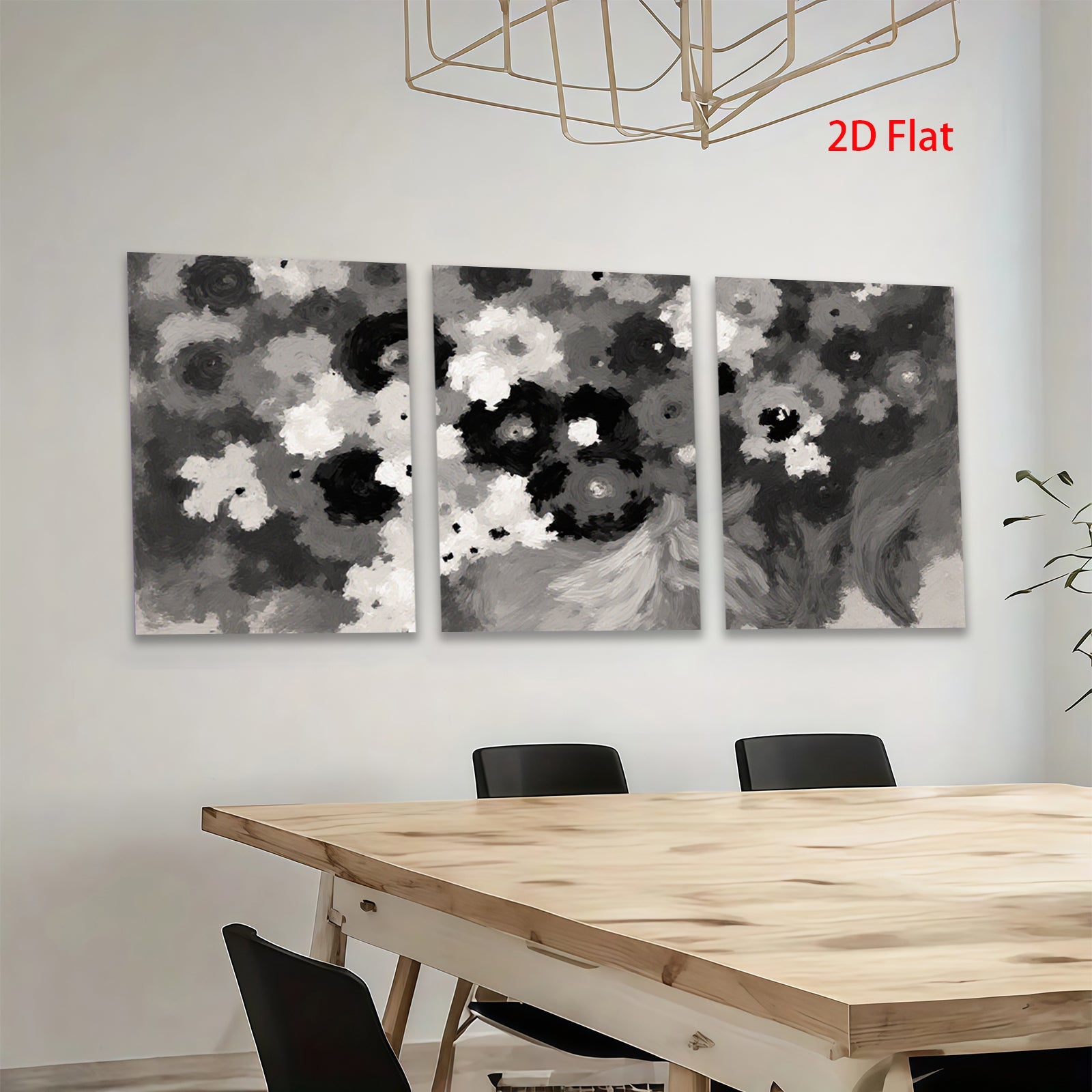 2D flat 1pc abstract moody swirls gallery wall art modern farmhouse d��cor bedroom living room canvas prints home office accent piece
