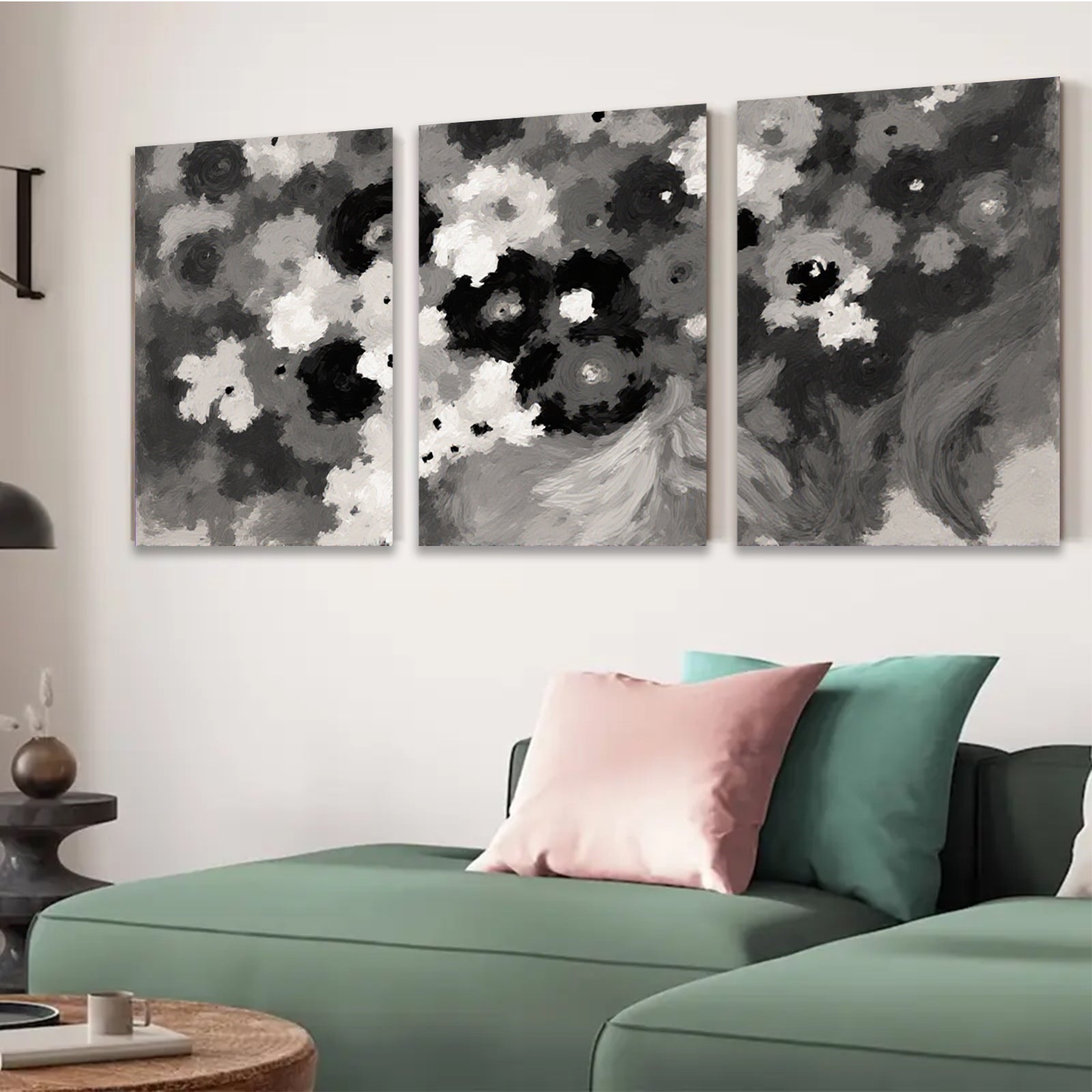 2D flat 1pc abstract moody swirls gallery wall art modern farmhouse d��cor bedroom living room canvas prints home office accent piece