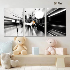 2D flat 1pc abstract motion blur hallway modern wall art for living room bedroom office gallery wrapped canvas prints farmhouse decor minimalist aesthetic