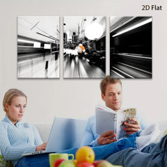 2D flat 1pc abstract motion blur hallway modern wall art for living room bedroom office gallery wrapped canvas prints farmhouse decor minimalist aesthetic