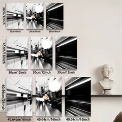 2D flat 1pc abstract motion blur hallway modern wall art for living room bedroom office gallery wrapped canvas prints farmhouse decor minimalist aesthetic