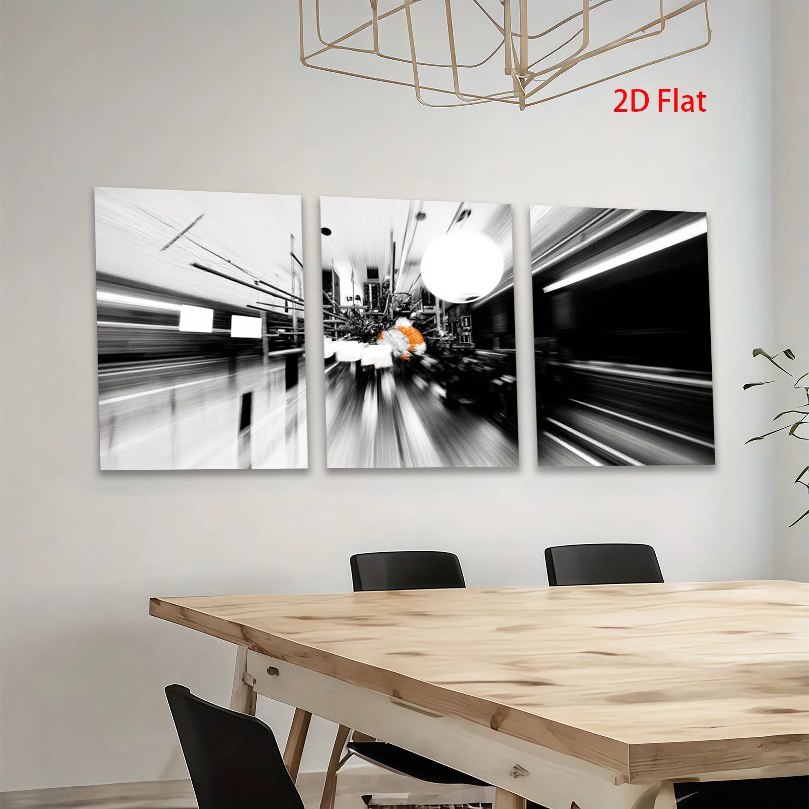 2D flat 1pc abstract motion blur hallway modern wall art for living room bedroom office gallery wrapped canvas prints farmhouse decor minimalist aesthetic