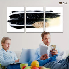 2D flat 1pc abstract night sky texture painting canvas wall art modern farmhouse decor living room bedroom dining room gallery wrapped ready to hang