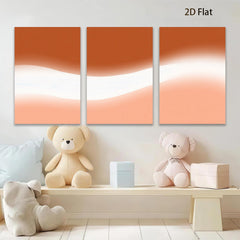 2D flat 1pc abstract orange gradient wall art modern minimalist canvas prints for living room bedroom home office decor farmhouse style gallery wrapped ready to hang