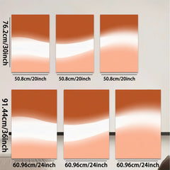 2D flat 1pc abstract orange gradient wall art modern minimalist canvas prints for living room bedroom home office decor farmhouse style gallery wrapped ready to hang