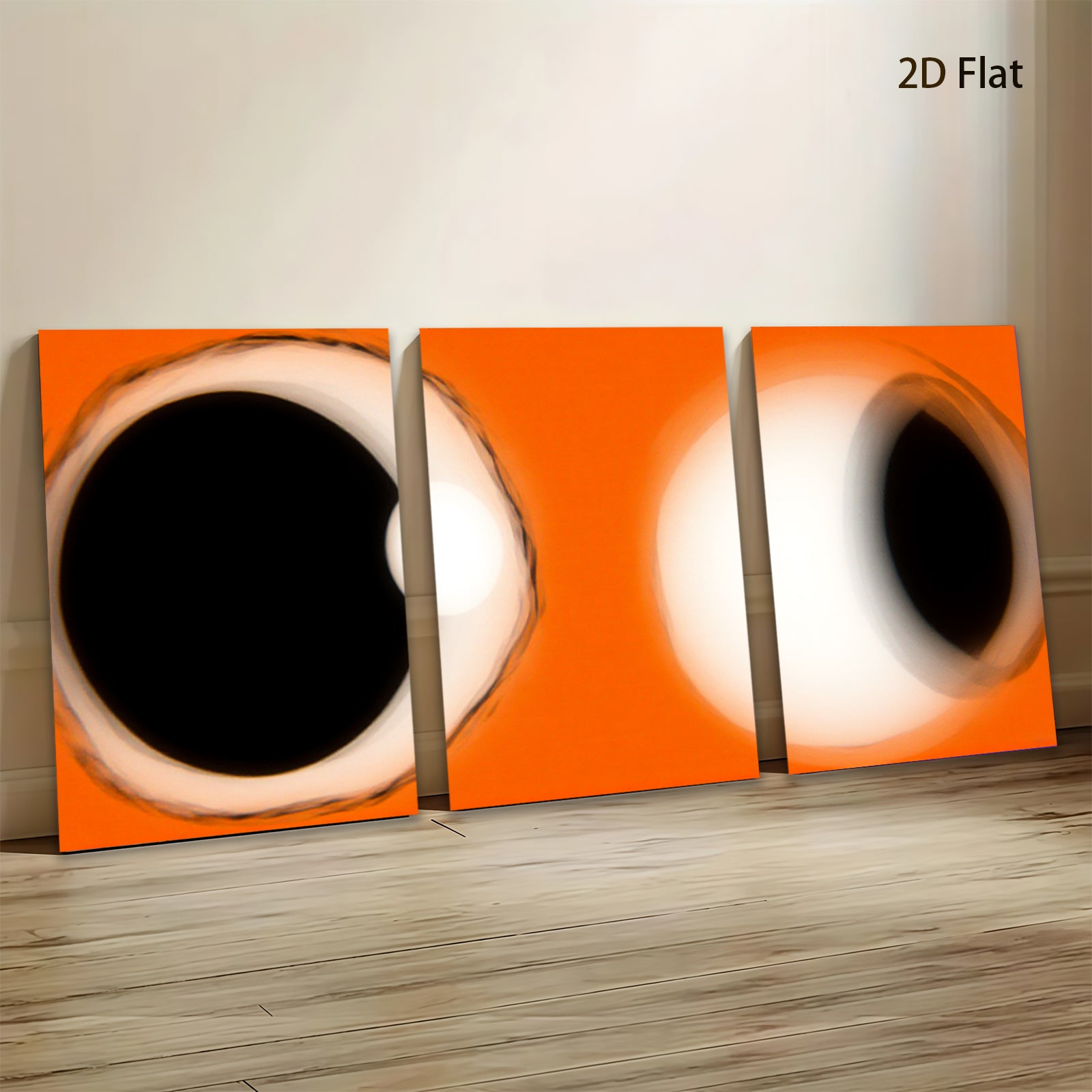 2D flat 1pc abstract orange swirl modern wall art for living room bedroom office decor farmhouse style gallery wrapped canvas prints
