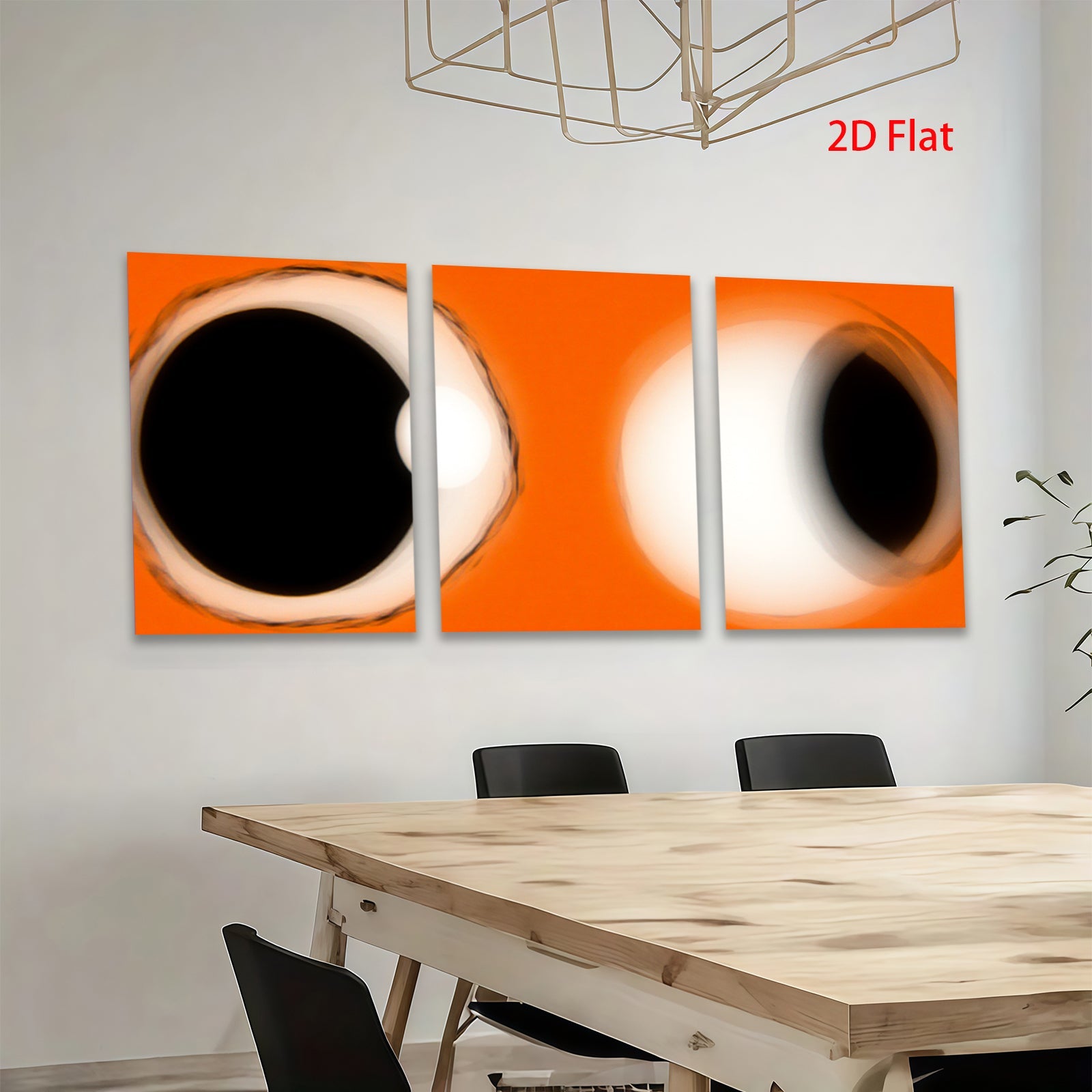 2D flat 1pc abstract orange swirl modern wall art for living room bedroom office decor farmhouse style gallery wrapped canvas prints