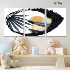 2D flat 1pc abstract palm fronds sunburst wall art modern farmhouse decor living room bedroom gallery wrapped canvas prints coastal style oversized statement piece trending now