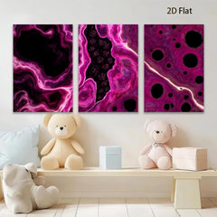 2D flat 1pc abstract purple marble swirls modern wall art decor for living room bedroom office farmhouse style gallery wrapped canvas prints
