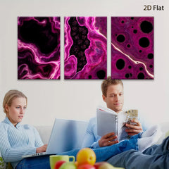 2D flat 1pc abstract purple marble swirls modern wall art decor for living room bedroom office farmhouse style gallery wrapped canvas prints