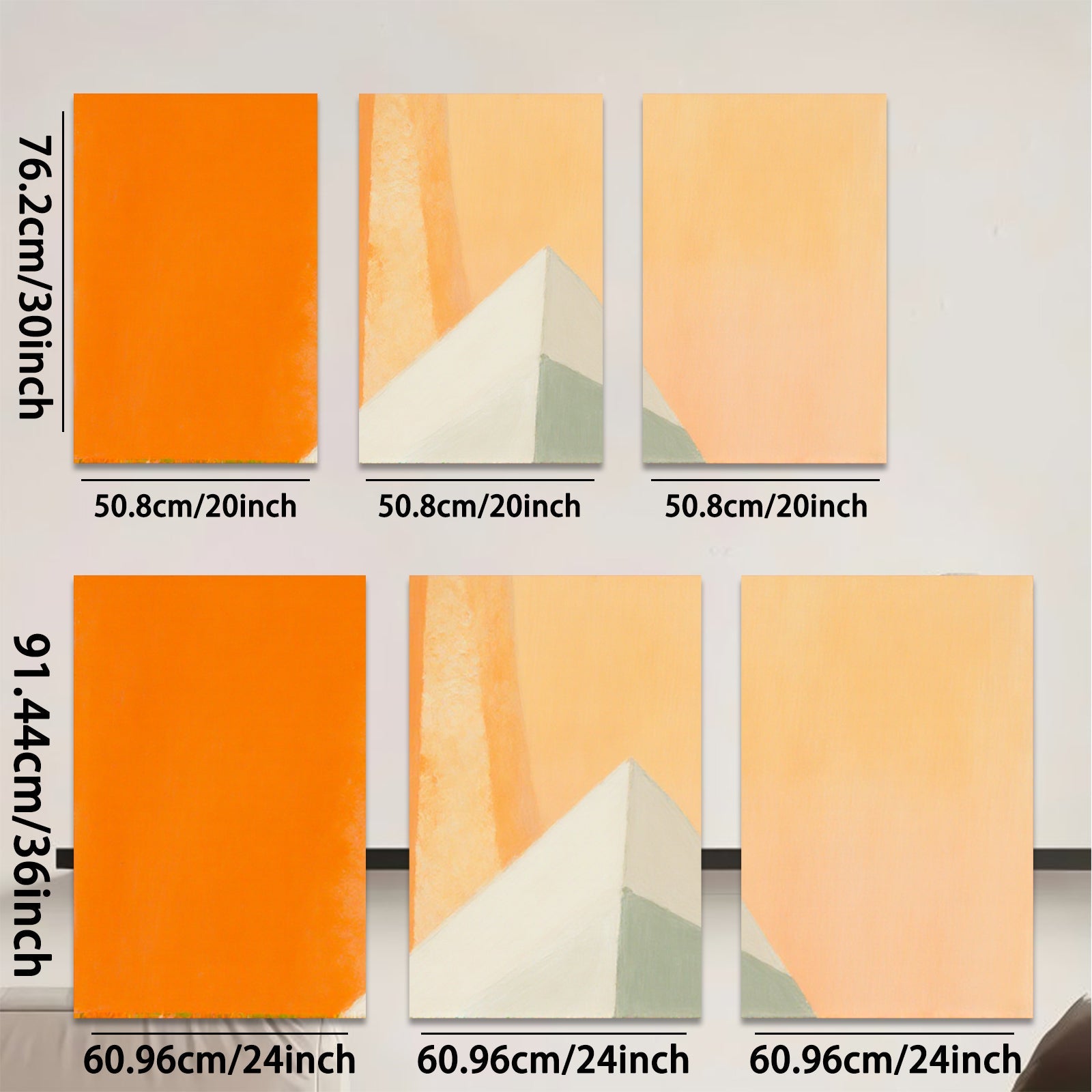 2D flat 1pc abstract pyramid geometric wall art modern minimalist canvas prints for living room bedroom office decor farmhouse style gallery wrapped ready to hang