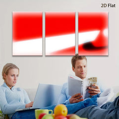 2D flat 1pc abstract red canvas wall art modern minimalist home decor living room bedroom office gallery wrapped ready to hang farmhouse style