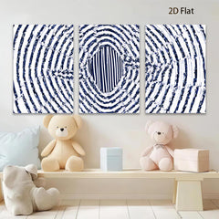 2D flat 1pc abstract spiral blue wall art modern home decor living room bedroom office gallery wrapped canvas prints farmhouse style trending now