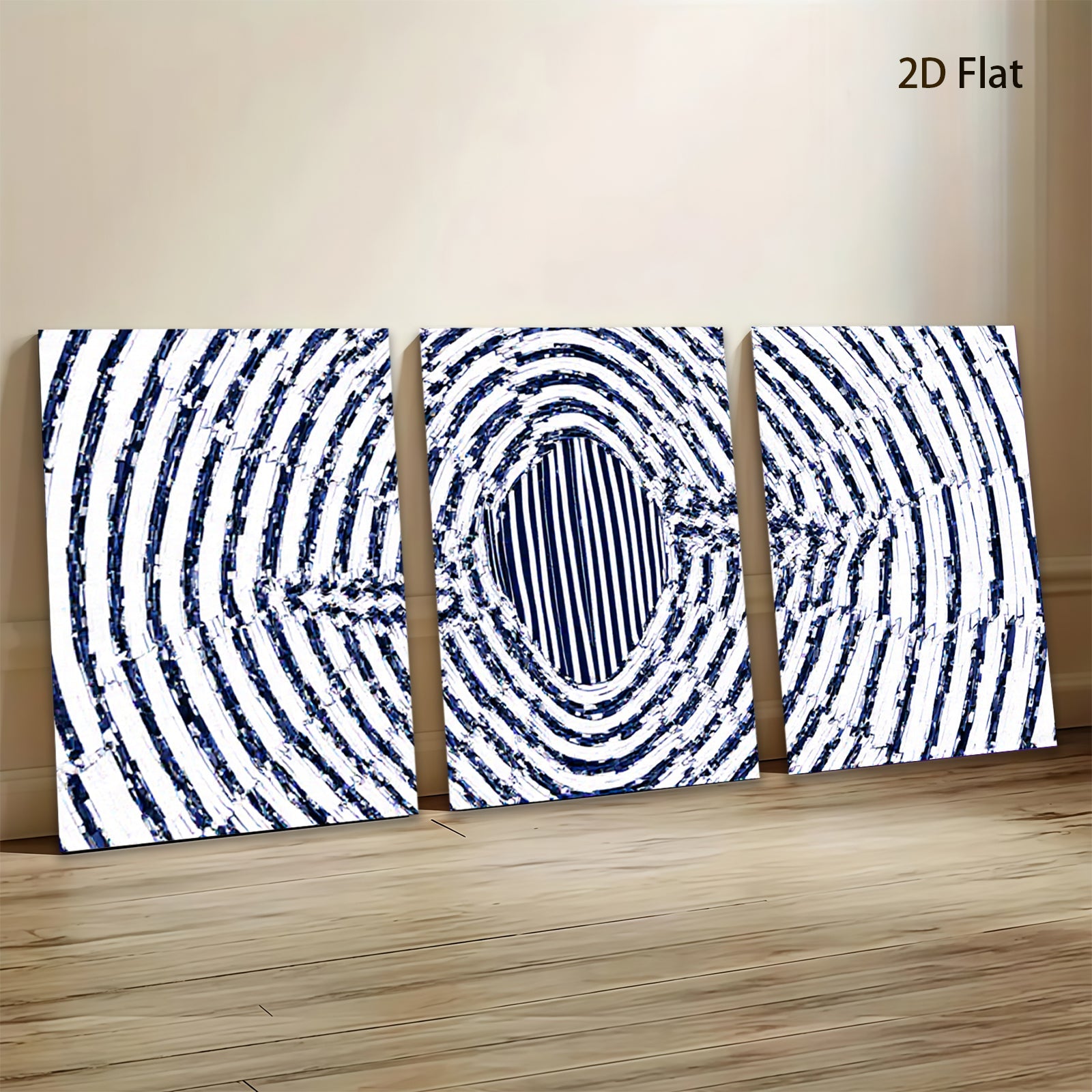 2D flat 1pc abstract spiral blue wall art modern home decor living room bedroom office gallery wrapped canvas prints farmhouse style trending now
