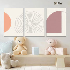 2D flat 1pc abstract spiral geometric wall art modern minimalist canvas prints for living room bedroom office decor farmhouse aesthetic gallery wrapped