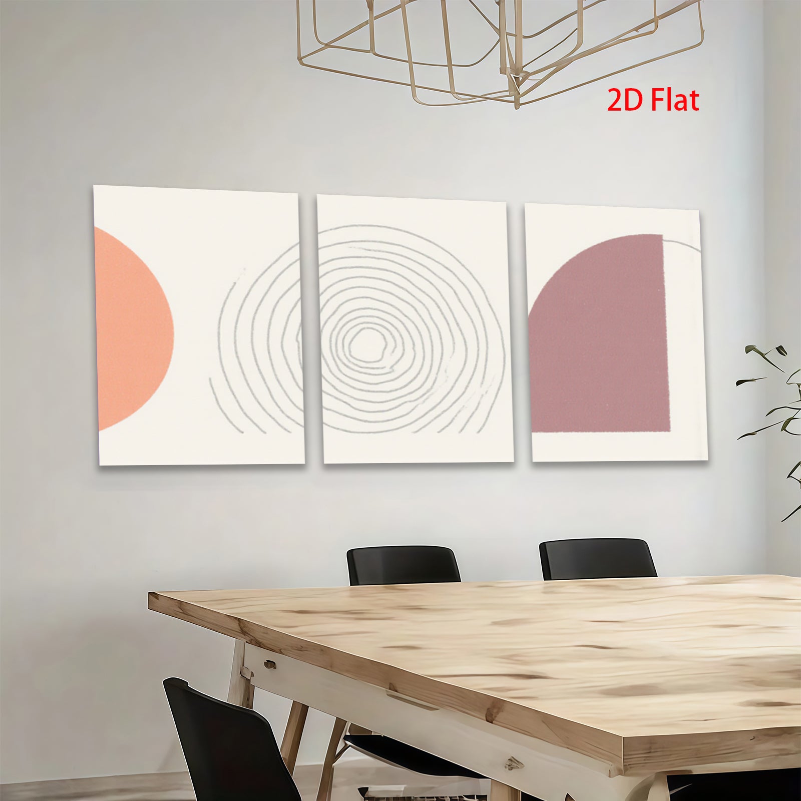 2D flat 1pc abstract spiral geometric wall art modern minimalist canvas prints for living room bedroom office decor farmhouse aesthetic gallery wrapped