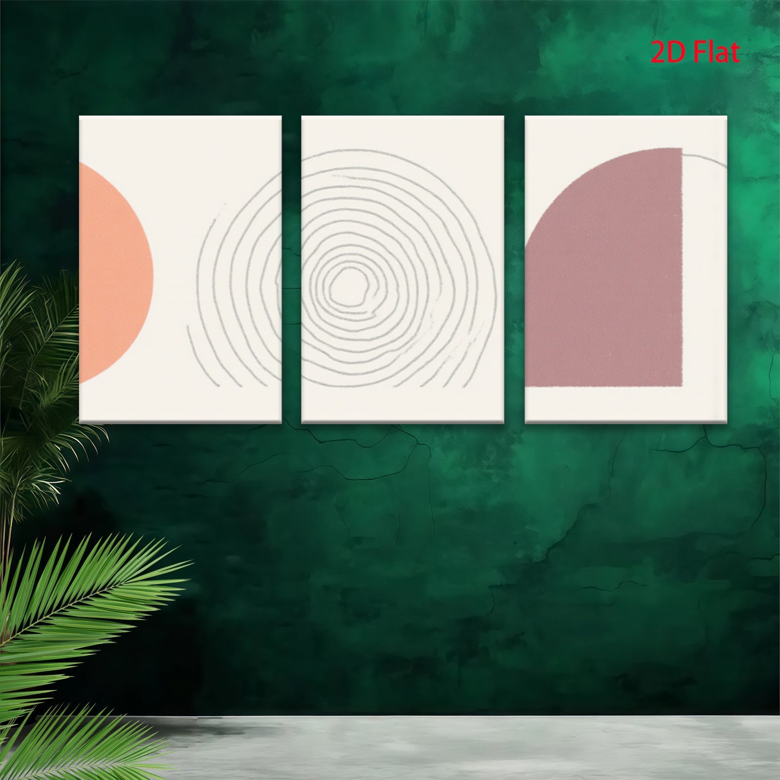 2D flat 1pc abstract spiral geometric wall art modern minimalist canvas prints for living room bedroom office decor farmhouse aesthetic gallery wrapped