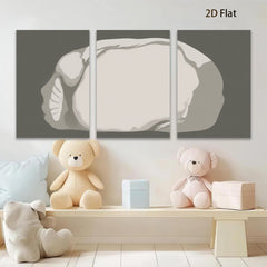 2D flat 1pc abstract stone texture wall art canvas prints for living room bedroom home office decor farmhouse style modern minimalist gallery wrapped