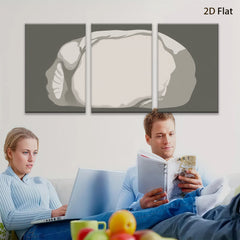 2D flat 1pc abstract stone texture wall art canvas prints for living room bedroom home office decor farmhouse style modern minimalist gallery wrapped
