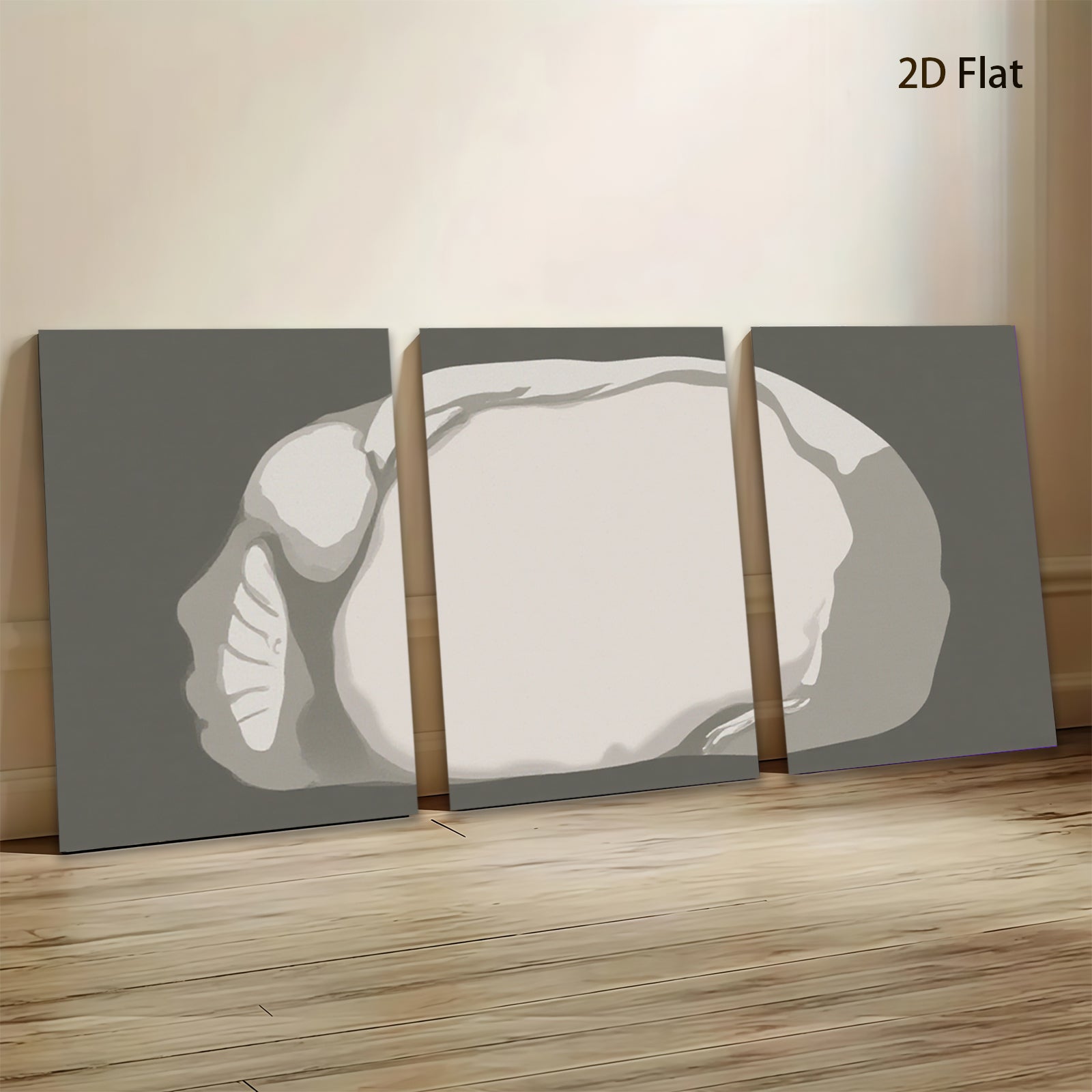 2D flat 1pc abstract stone texture wall art canvas prints for living room bedroom home office decor farmhouse style modern minimalist gallery wrapped