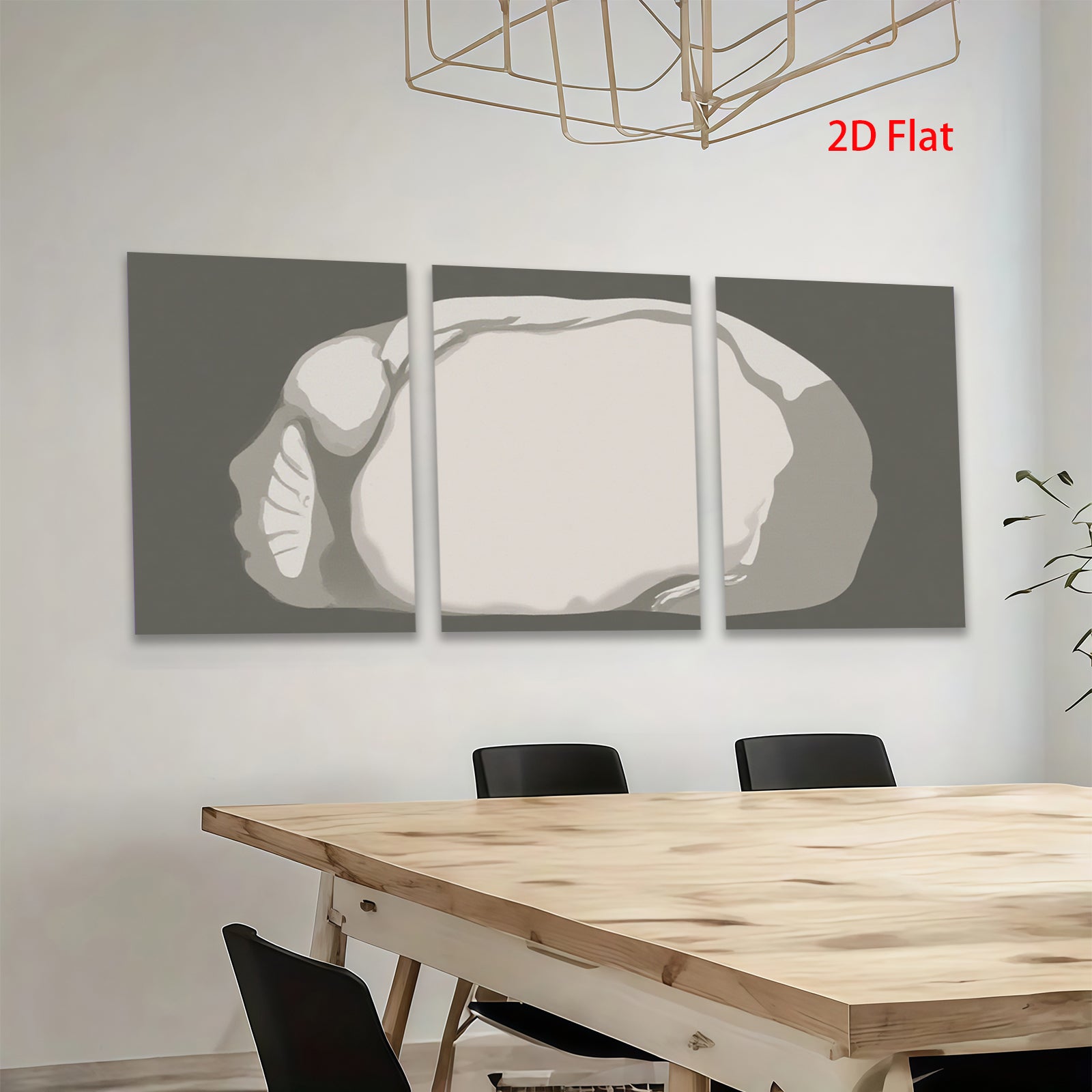 2D flat 1pc abstract stone texture wall art canvas prints for living room bedroom home office decor farmhouse style modern minimalist gallery wrapped