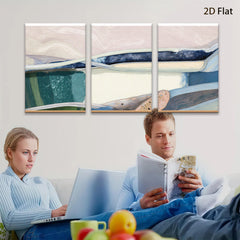 2D flat 1pc abstract strokes vibrant color palette modern wall art living room bedroom gallery wrapped canvas farmhouse style decor