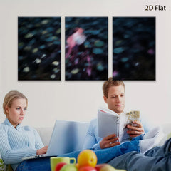 2D flat 1pc abstract swirling cosmos vibrant galaxy wall art bedroom living room modern farmhouse decor gallery wrapped canvas prints