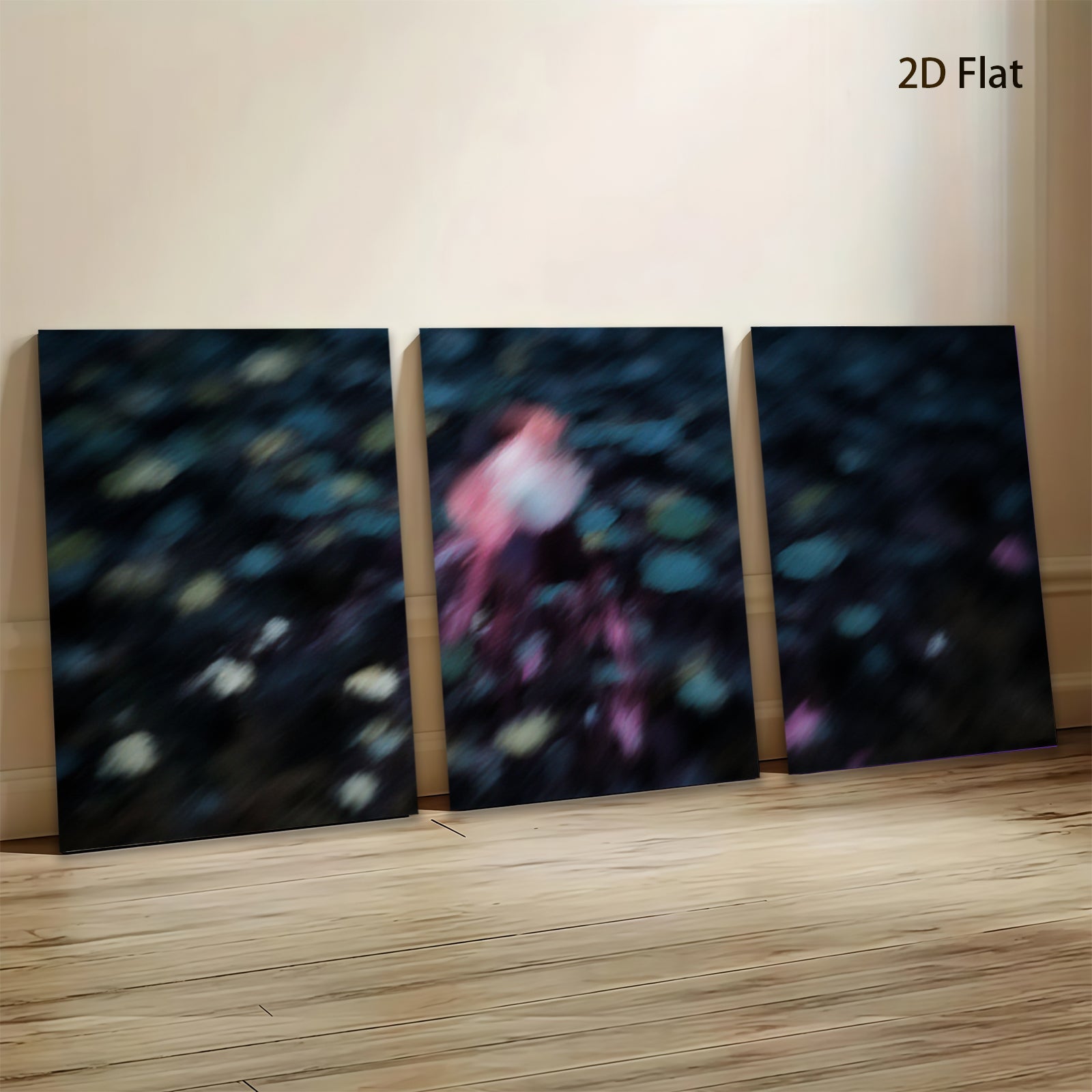 2D flat 1pc abstract swirling cosmos vibrant galaxy wall art bedroom living room modern farmhouse decor gallery wrapped canvas prints