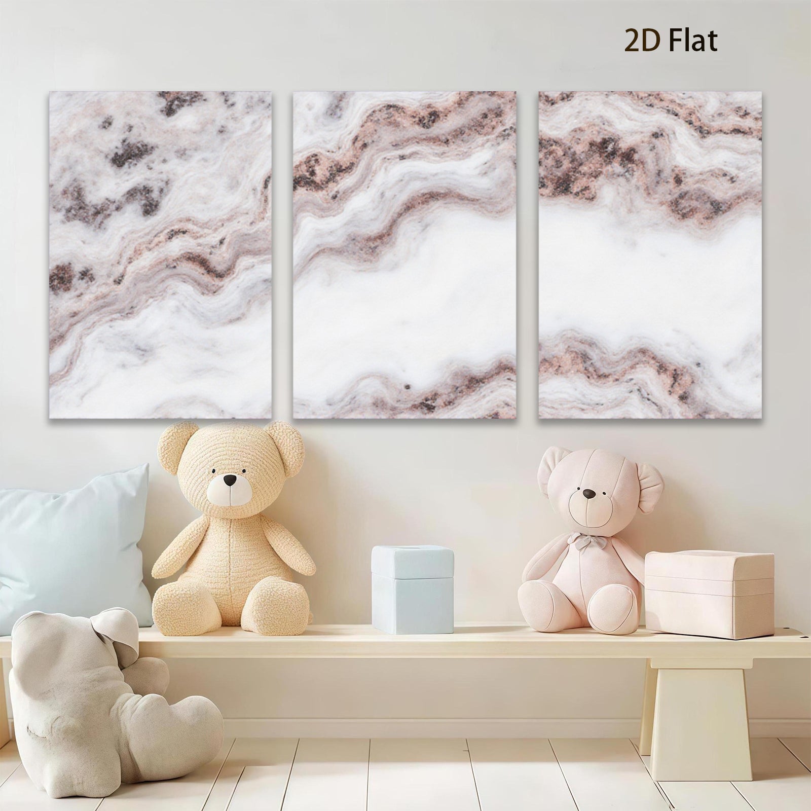 2D flat 1pc abstract swirling earth tones canvas wall art for living room bedroom modern farmhouse decor gallery wrapped ready to hang botanical