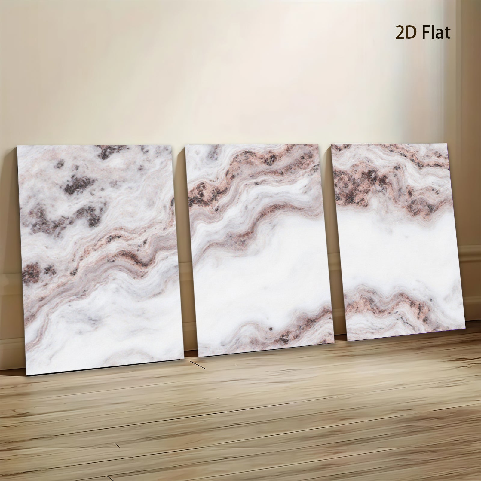 2D flat 1pc abstract swirling earth tones canvas wall art for living room bedroom modern farmhouse decor gallery wrapped ready to hang botanical