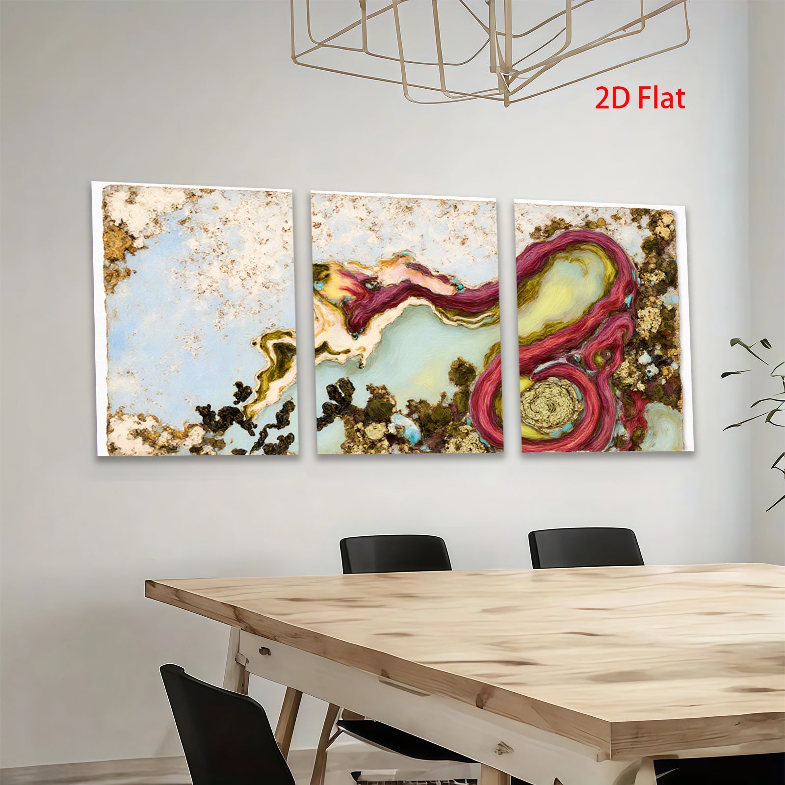 2D flat 1pc abstract swirling floral botanical wall art canvas print for living room bedroom home decor farmhouse style modern minimalist