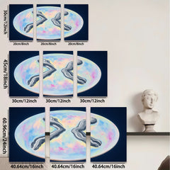 2D flat 1pc abstract swirling forms modern wall art bedroom living room decor farmhouse style gallery wrapped canvas print statement piece