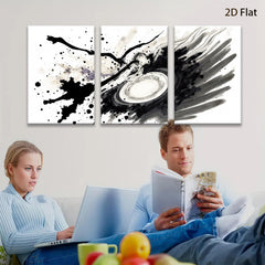 2D flat 1pc abstract swirling galaxy cosmic wall art canvas print modern farmhouse decor bedroom living room kitchen office gallery wrapped inspiring statement piece