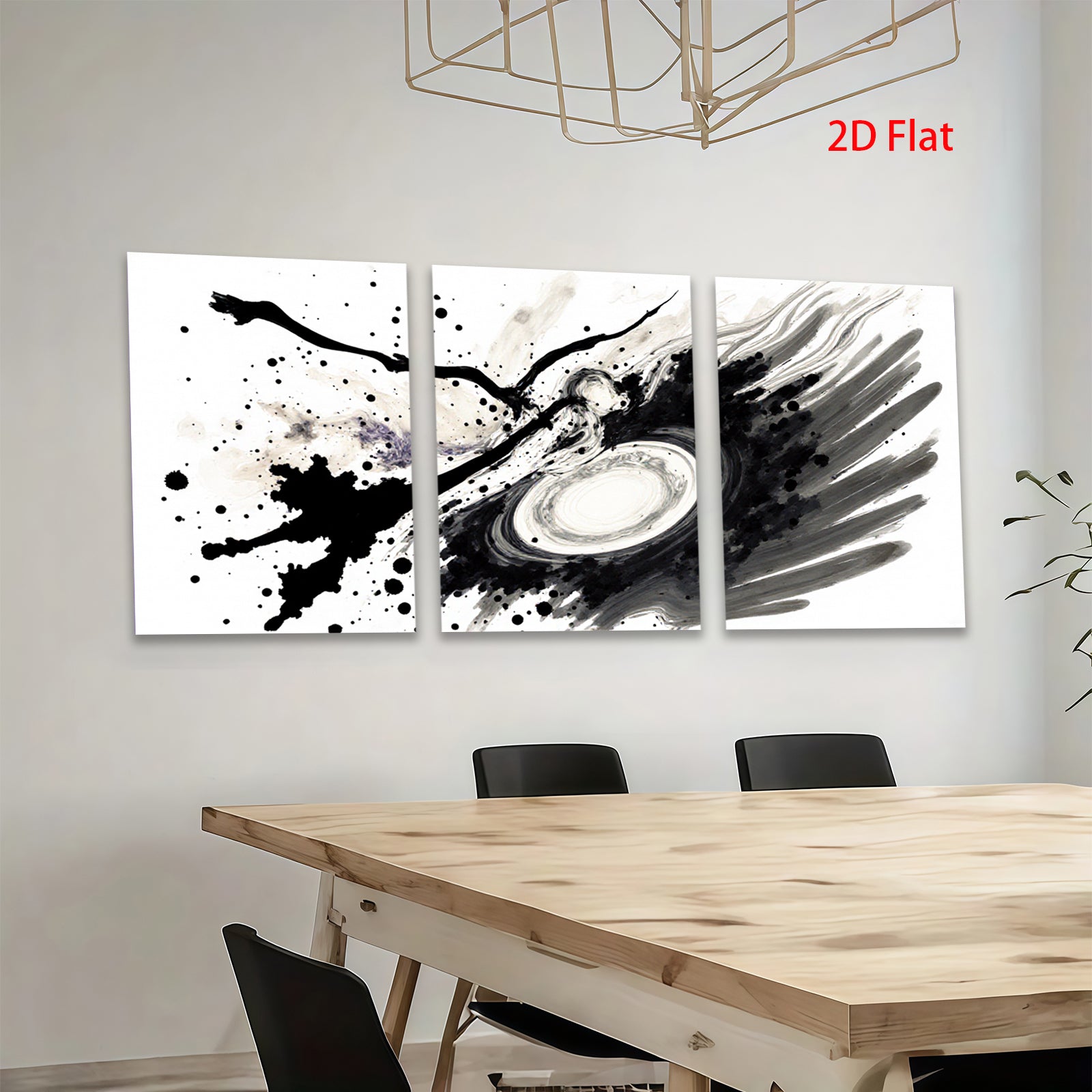 2D flat 1pc abstract swirling galaxy cosmic wall art canvas print modern farmhouse decor bedroom living room kitchen office gallery wrapped inspiring statement piece