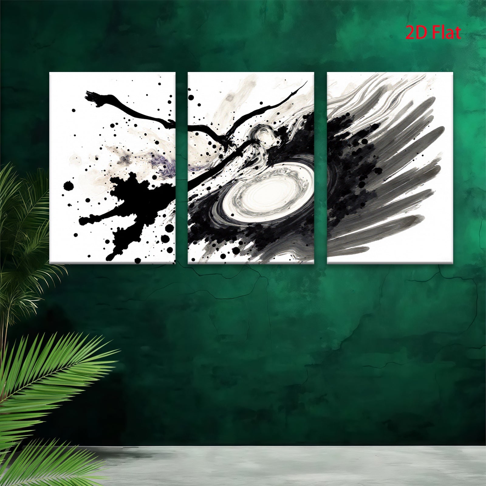 2D flat 1pc abstract swirling galaxy cosmic wall art canvas print modern farmhouse decor bedroom living room kitchen office gallery wrapped inspiring statement piece