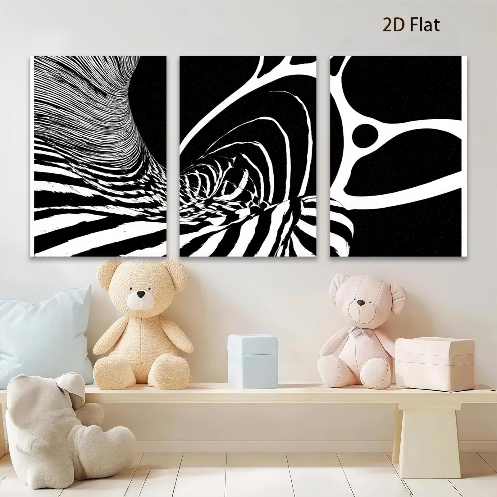 2D flat 1pc abstract swirling lines modern wall art for living room bedroom office gallery wrapped canvas farmhouse decor minimalist statement piece trendy home accents