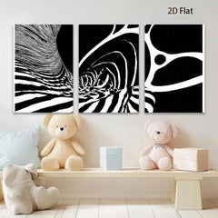 2D flat 1pc abstract swirling lines modern wall art for living room bedroom office gallery wrapped canvas farmhouse decor minimalist statement piece trendy home accents
