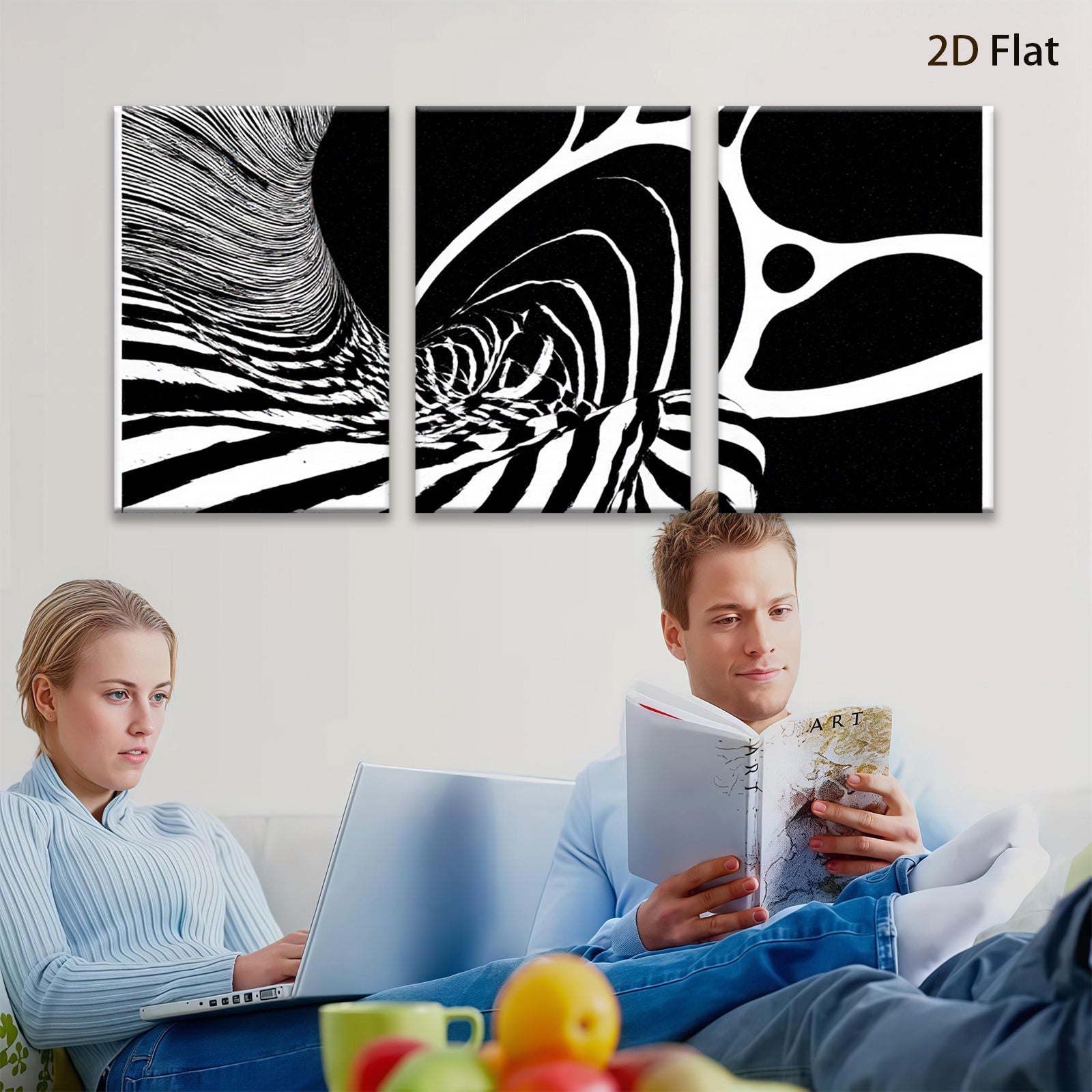 2D flat 1pc abstract swirling lines modern wall art for living room bedroom office gallery wrapped canvas farmhouse decor minimalist statement piece trendy home accents