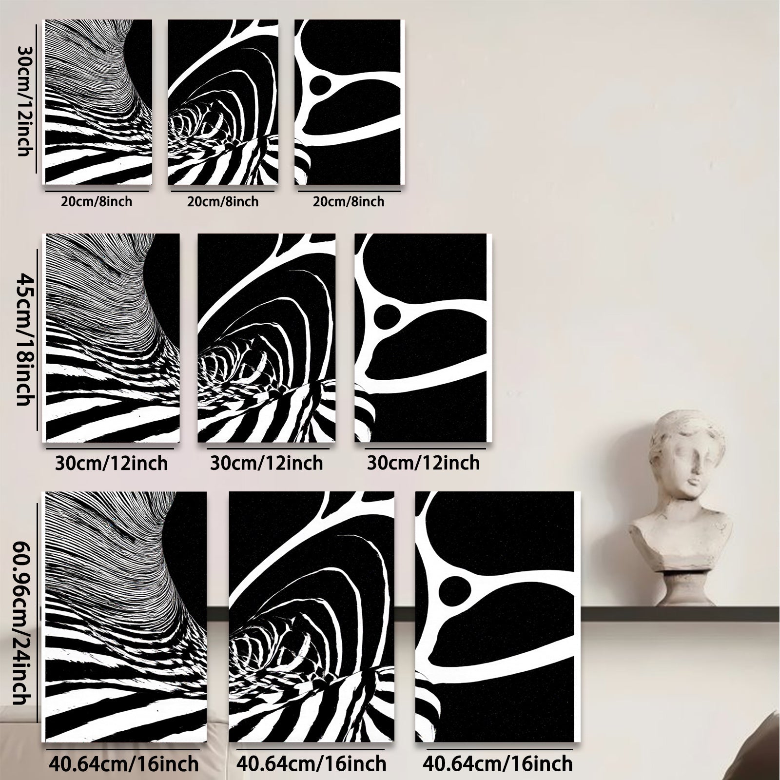 2D flat 1pc abstract swirling lines modern wall art for living room bedroom office gallery wrapped canvas farmhouse decor minimalist statement piece trendy home accents