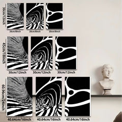 2D flat 1pc abstract swirling lines modern wall art for living room bedroom office gallery wrapped canvas farmhouse decor minimalist statement piece trendy home accents