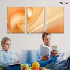 2D flat 1pc abstract swirling orange warmth modern wall art canvas prints for living room bedroom home decor farmhouse style gallery wrapped ready to hang