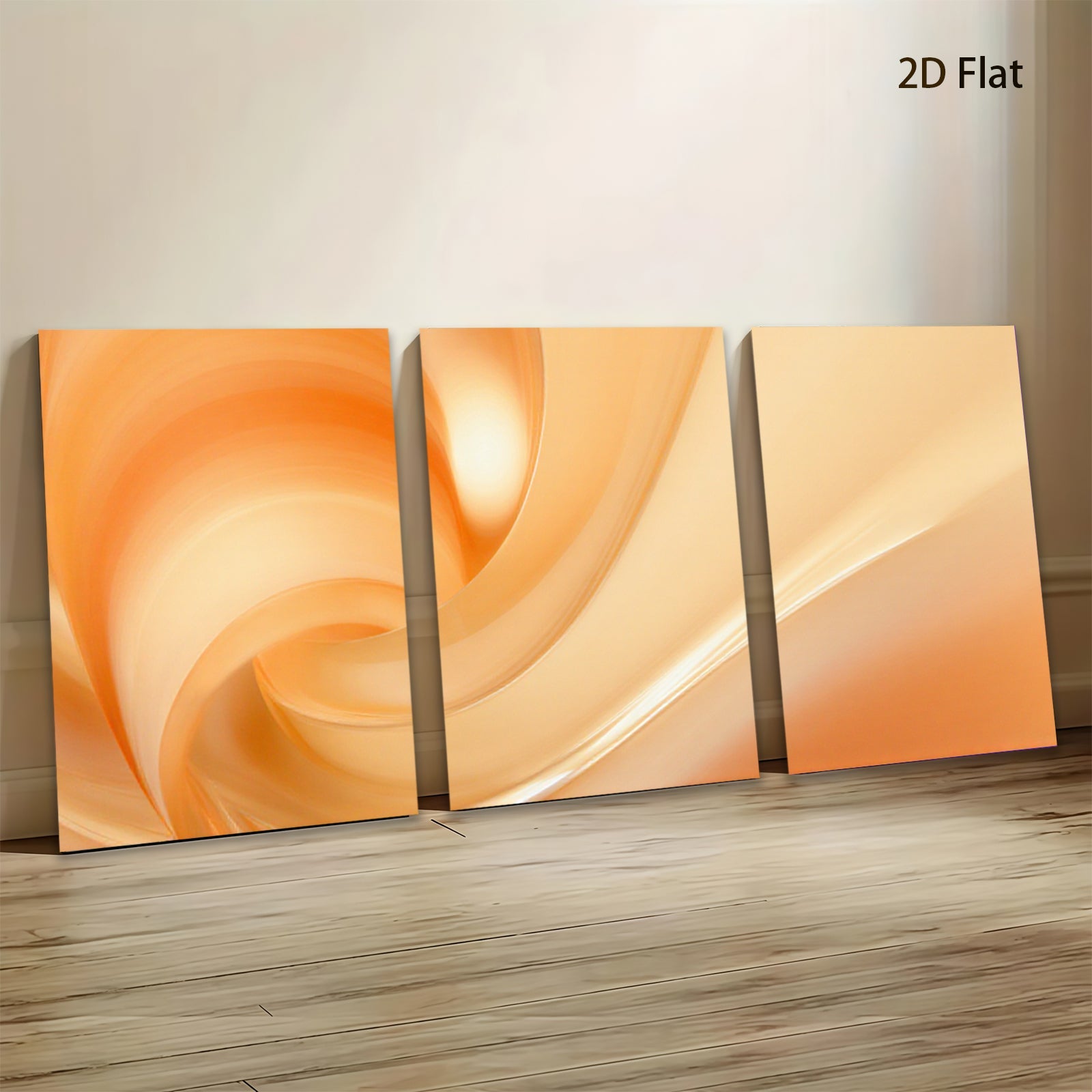 2D flat 1pc abstract swirling orange warmth modern wall art canvas prints for living room bedroom home decor farmhouse style gallery wrapped ready to hang