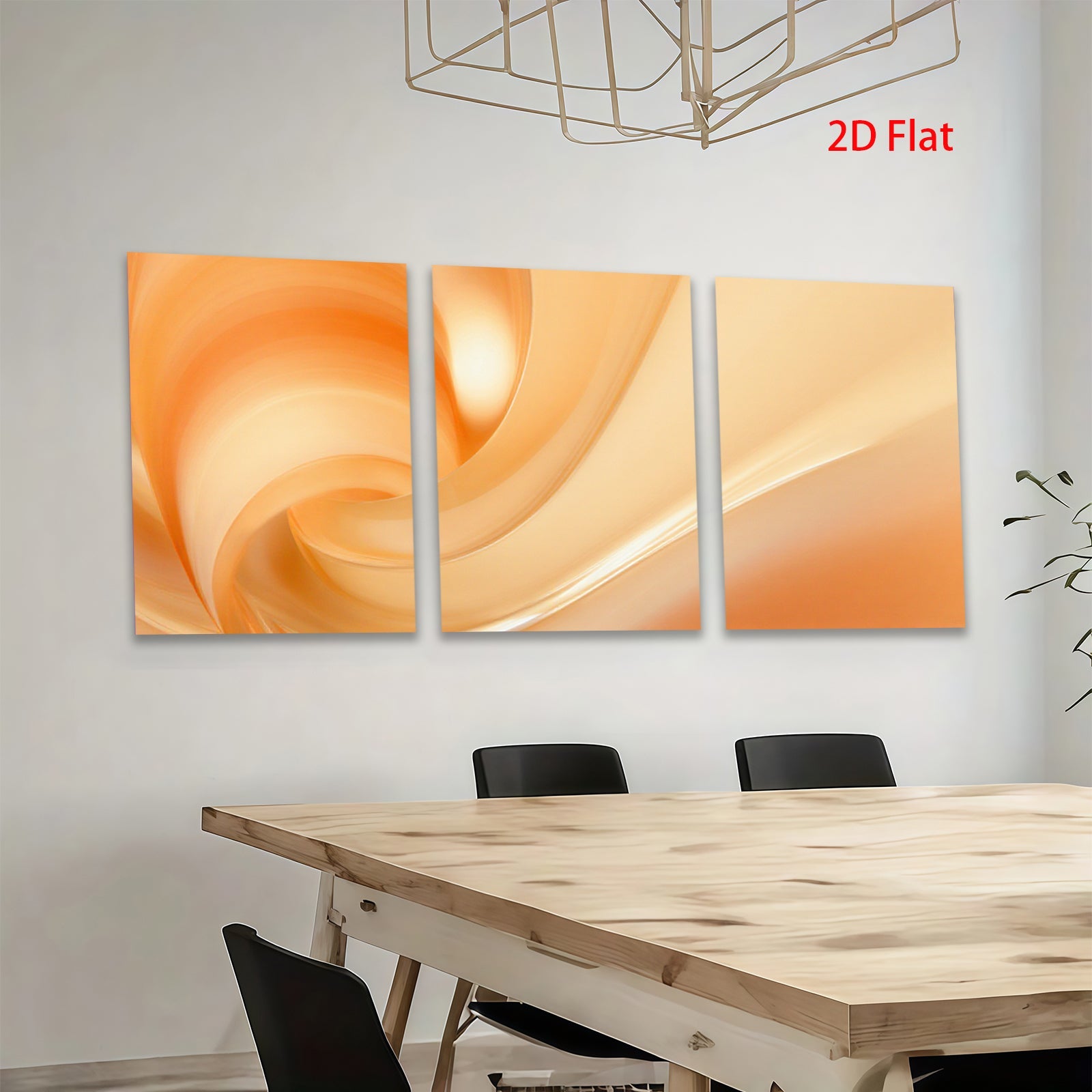 2D flat 1pc abstract swirling orange warmth modern wall art canvas prints for living room bedroom home decor farmhouse style gallery wrapped ready to hang